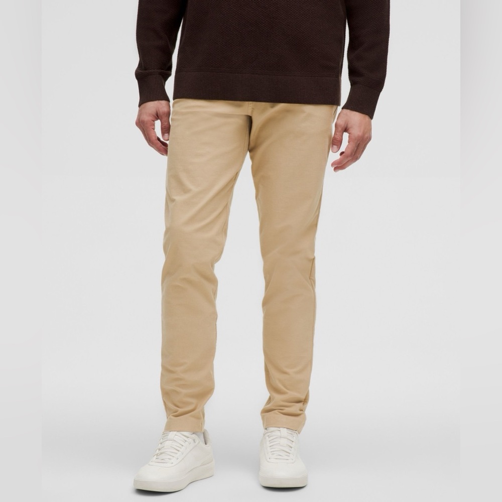 Lululemon ABC Slim-Fit 5 Pocket Pant 32L Utlilitech (Beige)